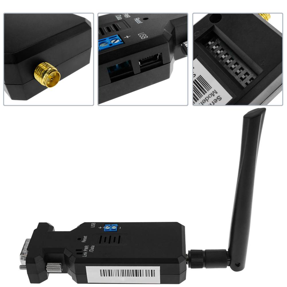 Adaptador Bluetooth sem fio para série RS232 DTE DCE DB9 v5 BLE