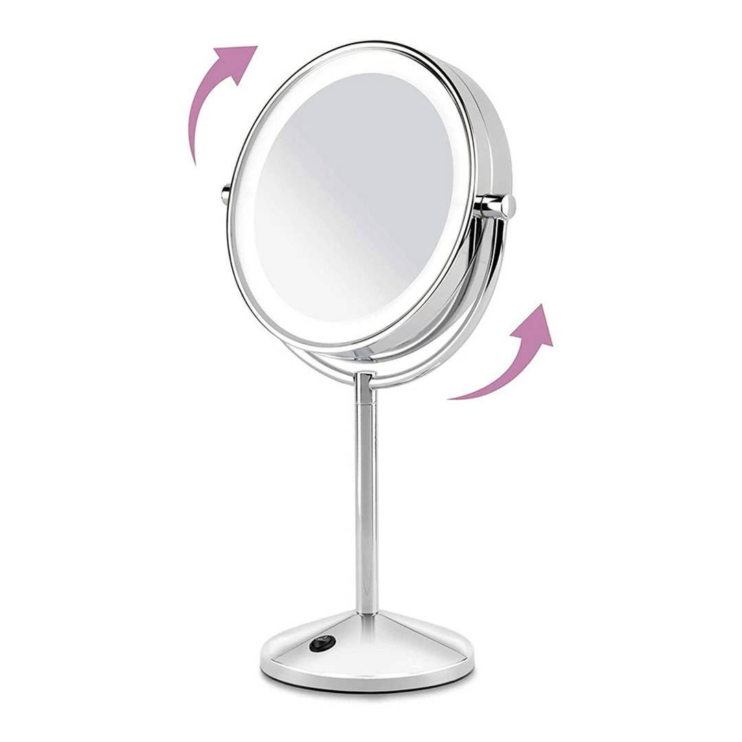 Baybliss 9436E 10x LED Ring Chrome Makeup Mirror