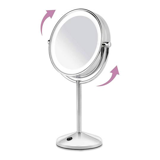 Baybliss 9436E 10x LED Ring Chrome Makeup Mirror