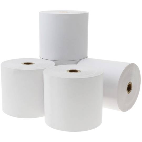 Rolo bobina de papel térmico para impressora multibanco 76x70mm 5 unidades