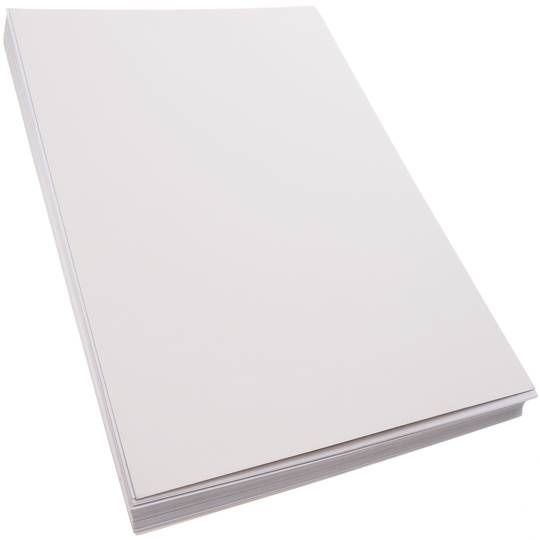 Papier autocollant Imprimante - 99,1 x 139 mm - Blanc - 4 étiquettes par  feuille