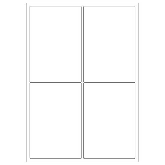 Etiquetes adhesives blanques per impressora A4 139x99.1mm 100 fulls