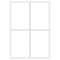 Etiquetes adhesives blanques per impressora A4 139x99.1mm 100 fulls