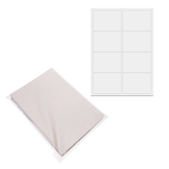 Etiquetes adhesives blanques per impressora A4 99.1x67.7mm 100 fulls