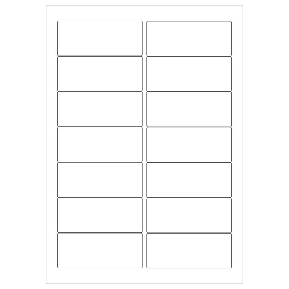 Selbstklebende weiß etiketten für A4 drucker 99.1x38.1mm 100 blatt