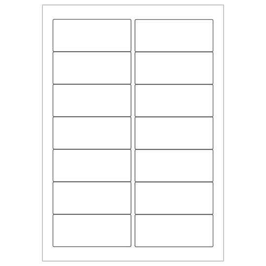 Selbstklebende weiß etiketten für A4 drucker 99.1x38.1mm 100 blatt