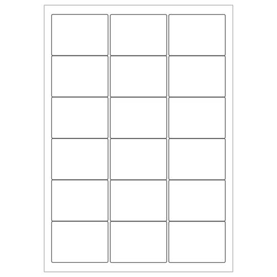 Etichette bianche adesive per stampanti A4 63.5x46.6mm 100 fogli
