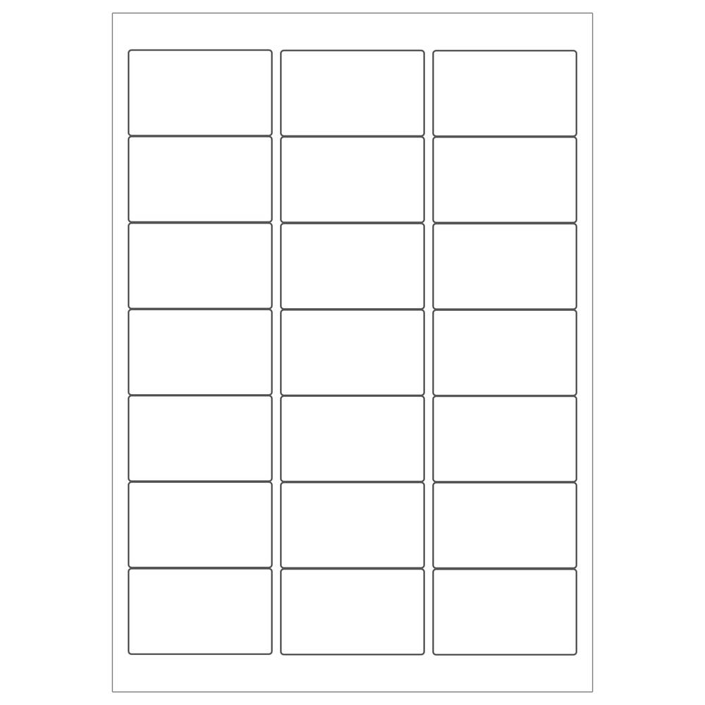 Selbstklebende weiß etiketten für A4 drucker 63.5x38.1mm 100 blatt