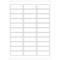 Witte zelfklevende etiketten voor A4-printer 64x24.3mm 100 vel