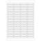 Adhesive white labels for A4 inkjet and laser printers 46x11.1mm 100 sheets