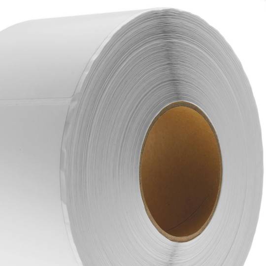 Rol van 1200 zelfklevende etiketten voor directe thermische printer 101.6x101.6mm 8 eenheden