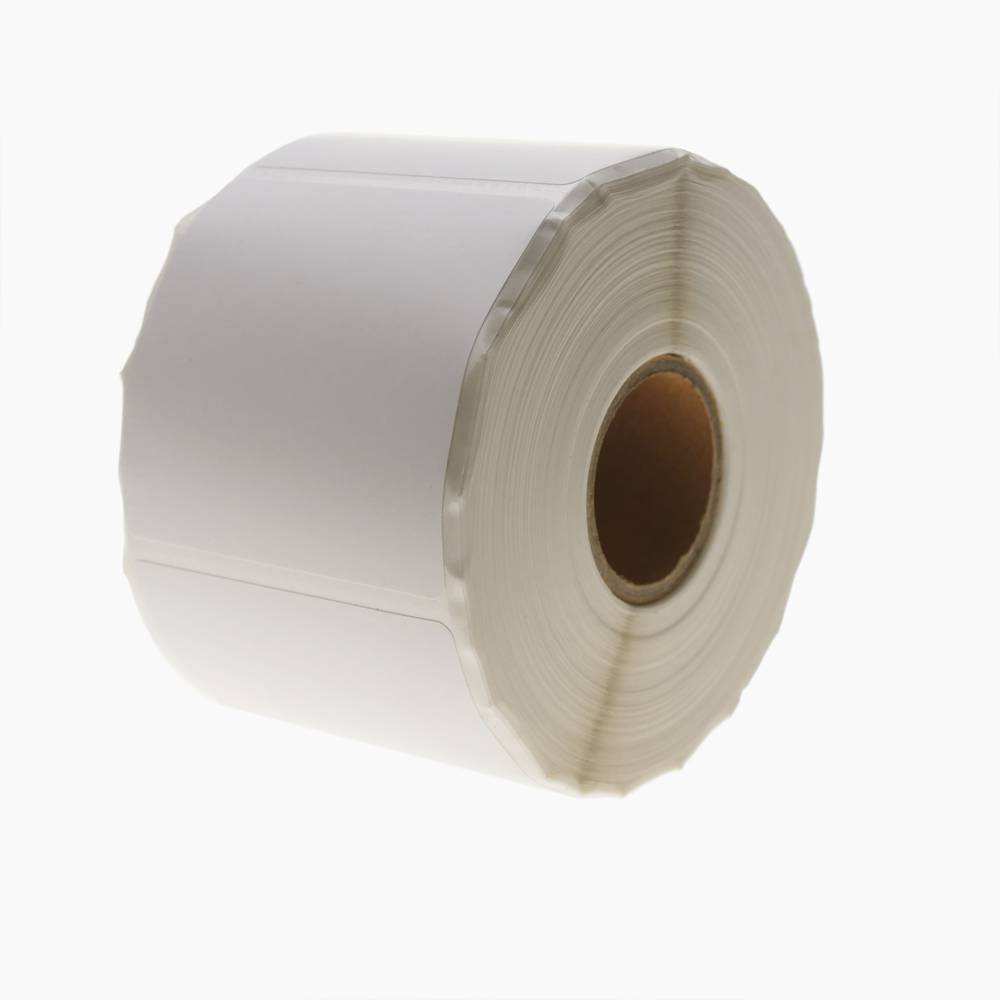 Rotlle bobina de 600 etiquetes adhesives per impressora tèrmica directa 50.8x50.8mm 50 unitats