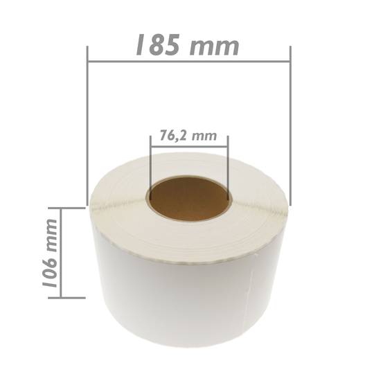 Thermal roll label with 1000 labels for thermal transfer printer 101.6x152.4mm 8 units