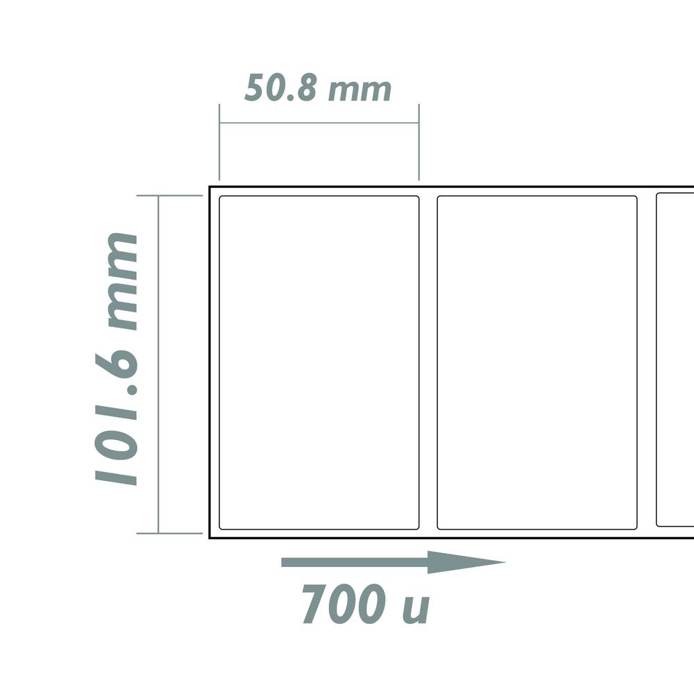 Etichette termiche adesive 60x60 - Bobina da 700 etichette