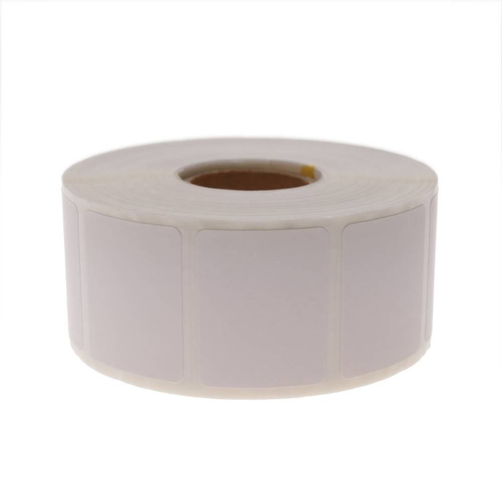 Rotlle bobina de 1200 etiquetes adhesives per impressora transferència tèrmica 31.75x25.4mm 100 unit