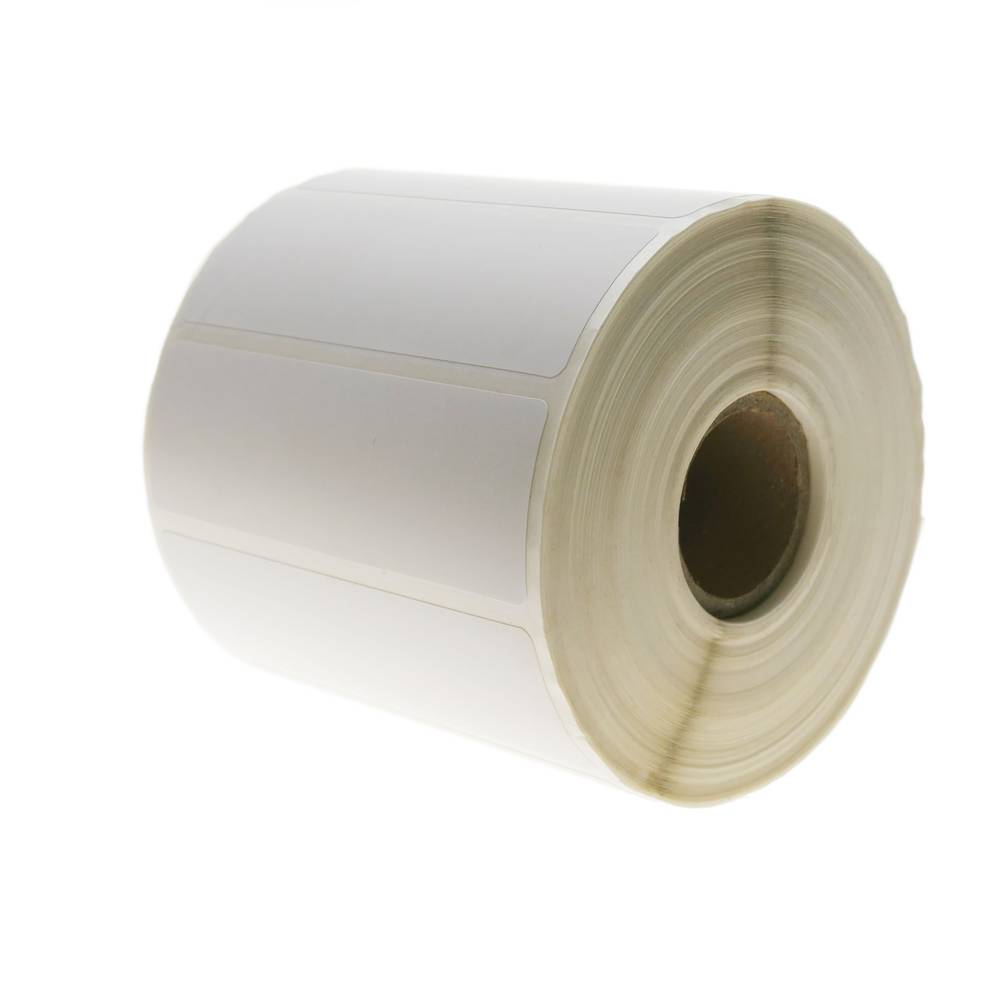 Rotlle bobina de 1200 etiquetes adhesives per impressora transferència tèrmica 76.2x25.4mm 50 unitat