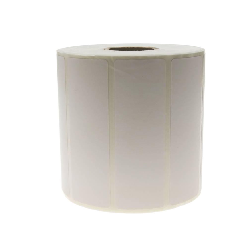 Rotlle bobina de 1200 etiquetes adhesives per impressora transferència tèrmica 76.2x25.4mm 50 unitat