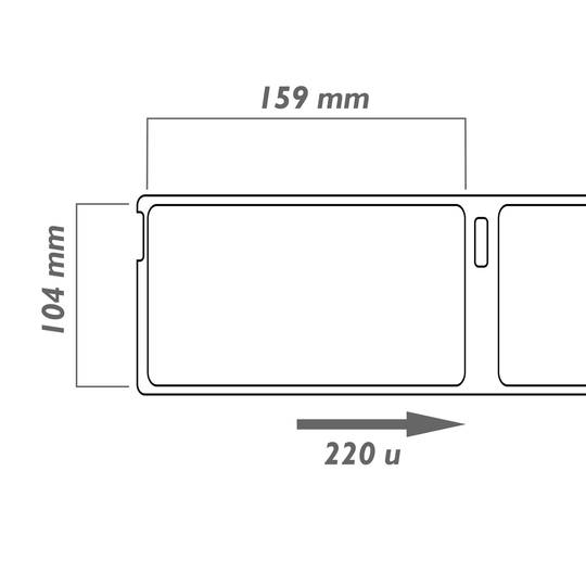 Rouleaux bobine 220 étiquettes compatible Dymo 4XL et 1744907 104x159mm
