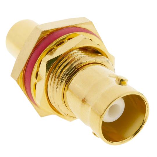 RG6U femelle golden BNC plaque de connecteur Crimp