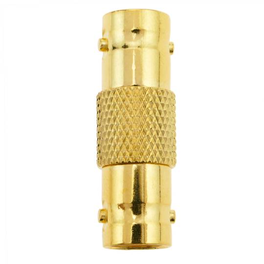 Banhados a ouro conector BNC fêmea-fêmea RG6U