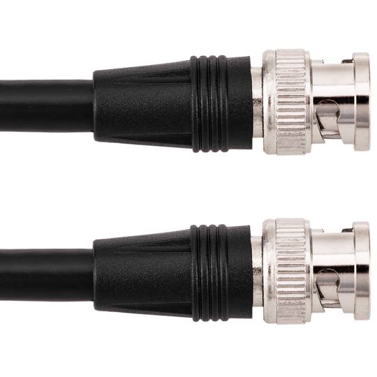 Beiderseitig Noir 50086 Koaxial-Verbindungskabel 2m 50Ω Câble Connecteur BNC