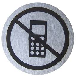 Connexion interdite téléphone mobile 65mm en acier inoxydable