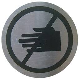 Signal interdit de toucher 65mm en acier inoxydable