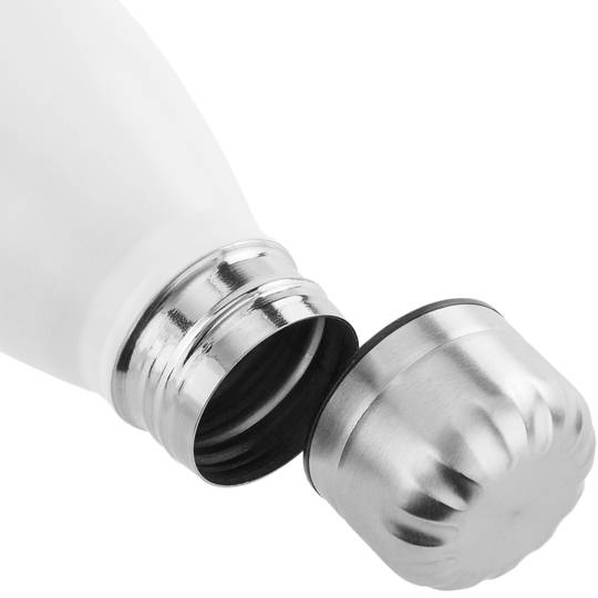 Bouteille en acier inoxydable blanc de 720 ml