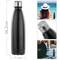 Botella de acero inoxidable 720 ml negra