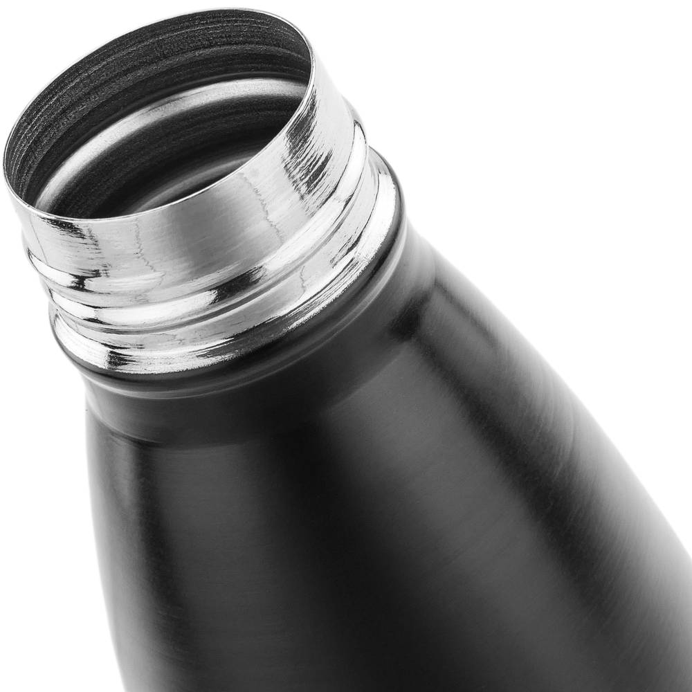 Garrafa de aço inoxidável preta de 720 ml