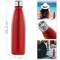 Rode roestvrijstalen fles 720 ml