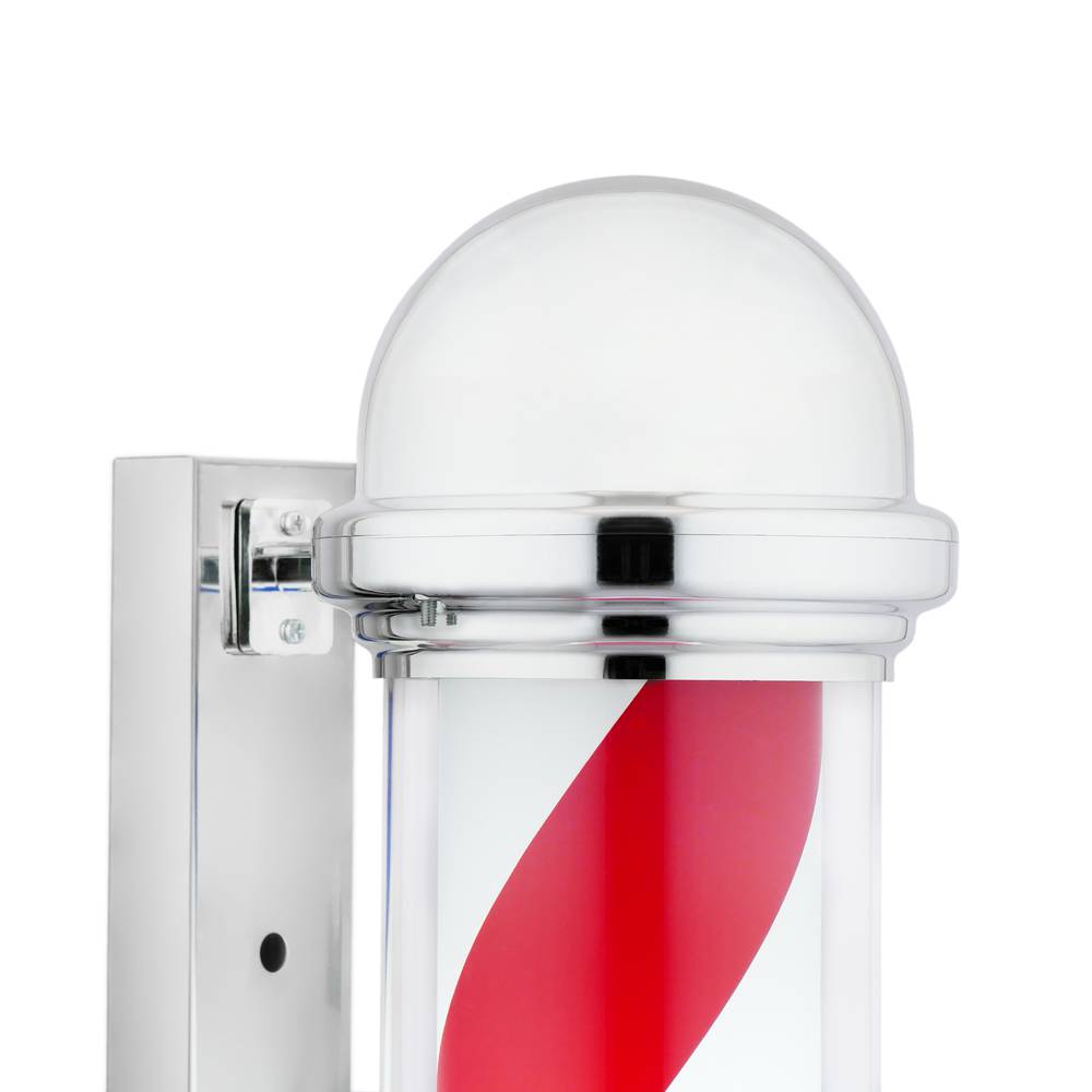 Lichtgevende en roterende kapperspaal voor kappers van 155 x 900 mm