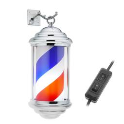 Barbierstab Hell und Dreh Friseur 150 x 350 mm mini