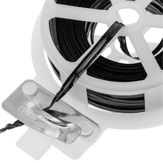 Coil Twist Ties schwarze Kabel (30m)