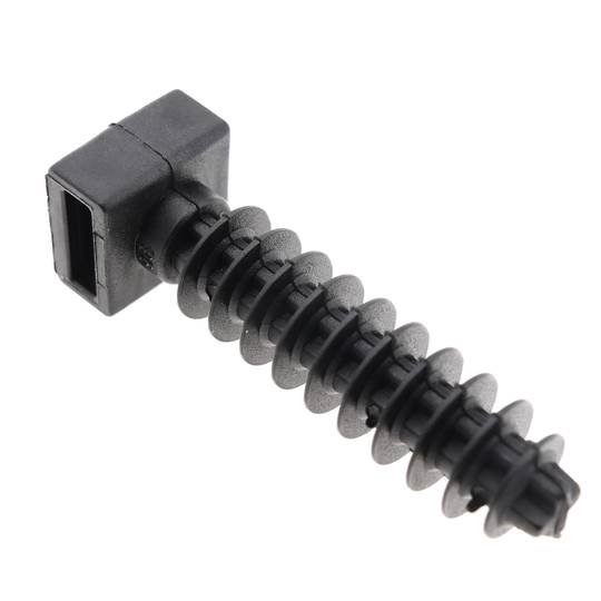 Taco de pressão 8mm flanges preto 100 unidades