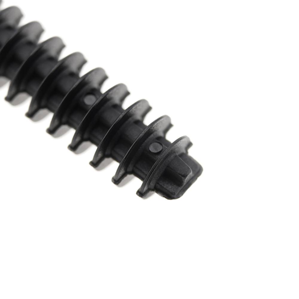 Taco de pressão 8mm flanges preto 100 unidades