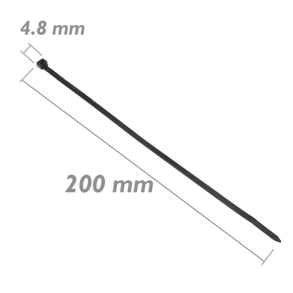 Black flanges 100 pieces 200x4.8mm