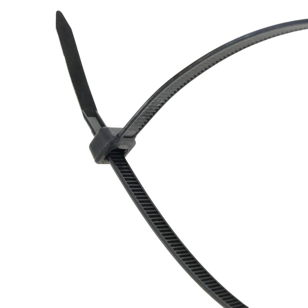 100 stks 500x4.8mm zwarte nylon flenzen