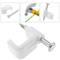 Abrazadera de clavo para cable plano 7x4 mm paquete de 25 unidades blanco