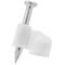 Abrazadera de clavo para cable plano 7x4 mm paquete de 25 unidades blanco