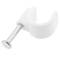 Abrazadera de clavo para cable redondo 7 mm paquete de 15 unidades blanco