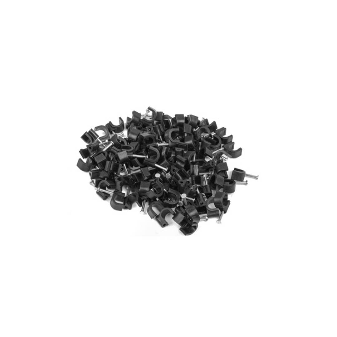 Confezione da 100 unità Lanberg 7 mm fermacavo nero ORG01-CC70-102B