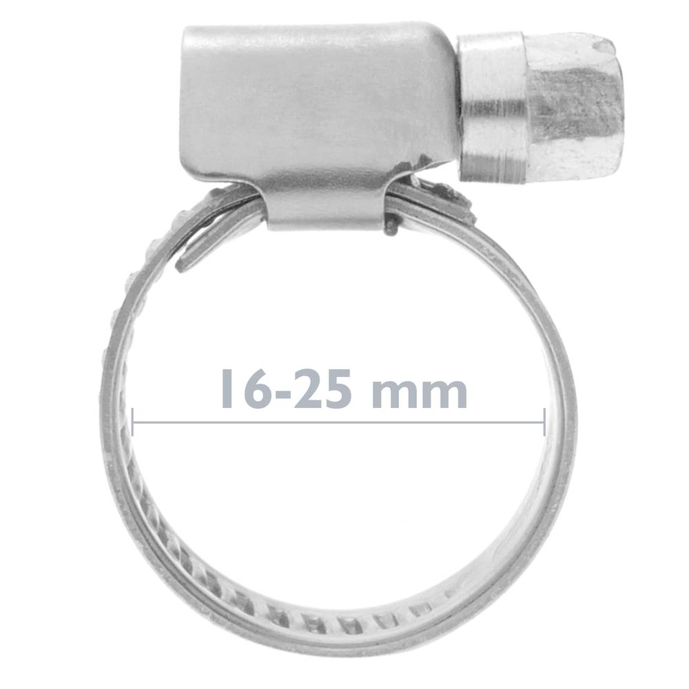 Collier métallique W2 réglable 16-25mm 2 unités