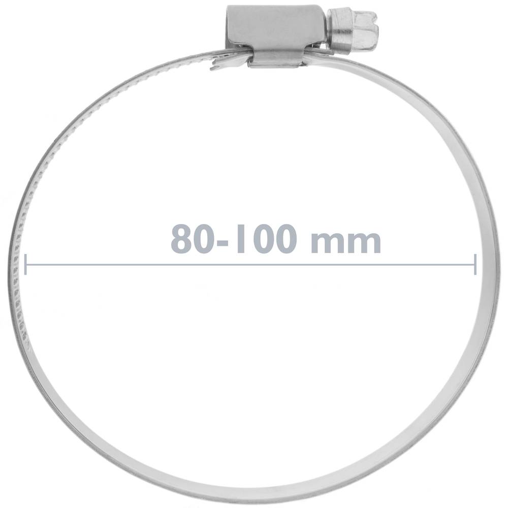 Abraçadora metàl·lica W2 ajustable de 80-100mm