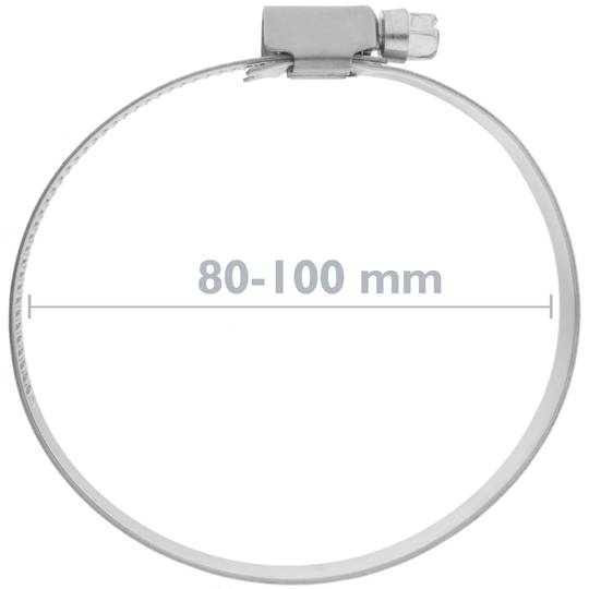 Abraçadora metàl·lica W2 ajustable de 80-100mm