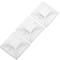 Pack de 100 bases blanques autoadhesives 20x20mm per brides de 5 mm