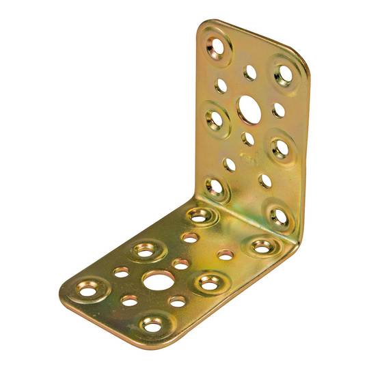 Squadra angolare in acciaio bicromato 80x50mm