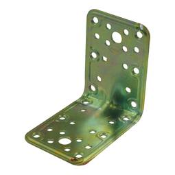 Escuadra de ángulo de acero bicromatado 90x65mm