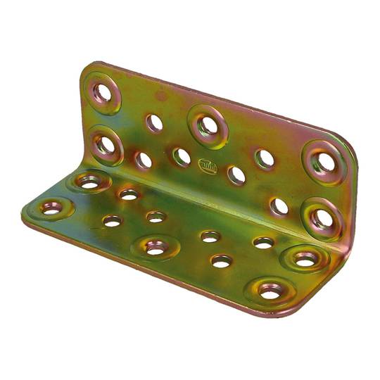 Escuadra de ángulo de acero bicromatado 60x100mm