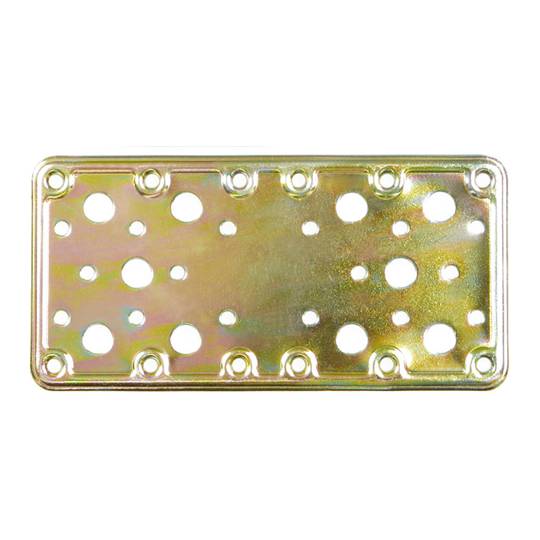 Placa d´acer bicromatat 185x90mm
